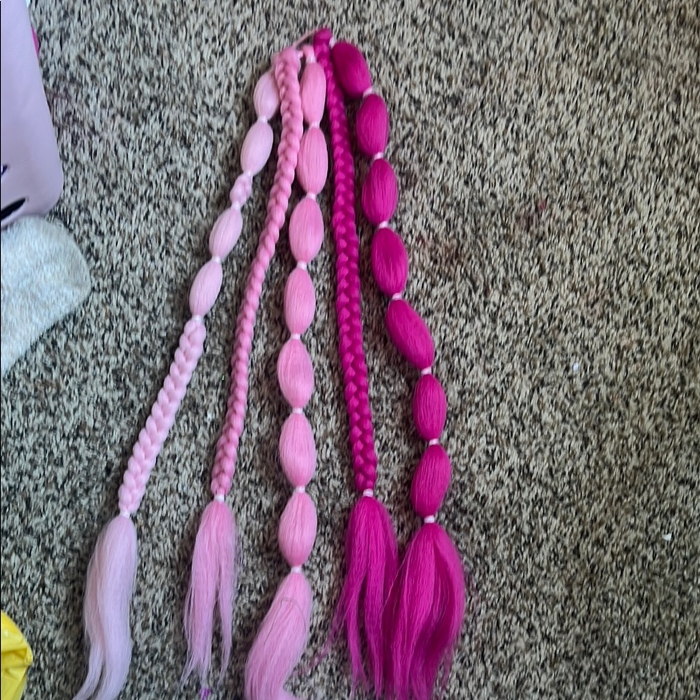 Vibrant Pink Hair Extensions